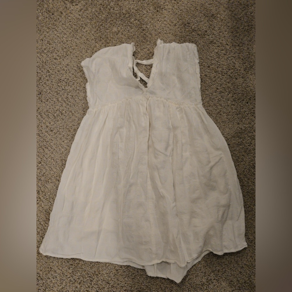 White romper dress